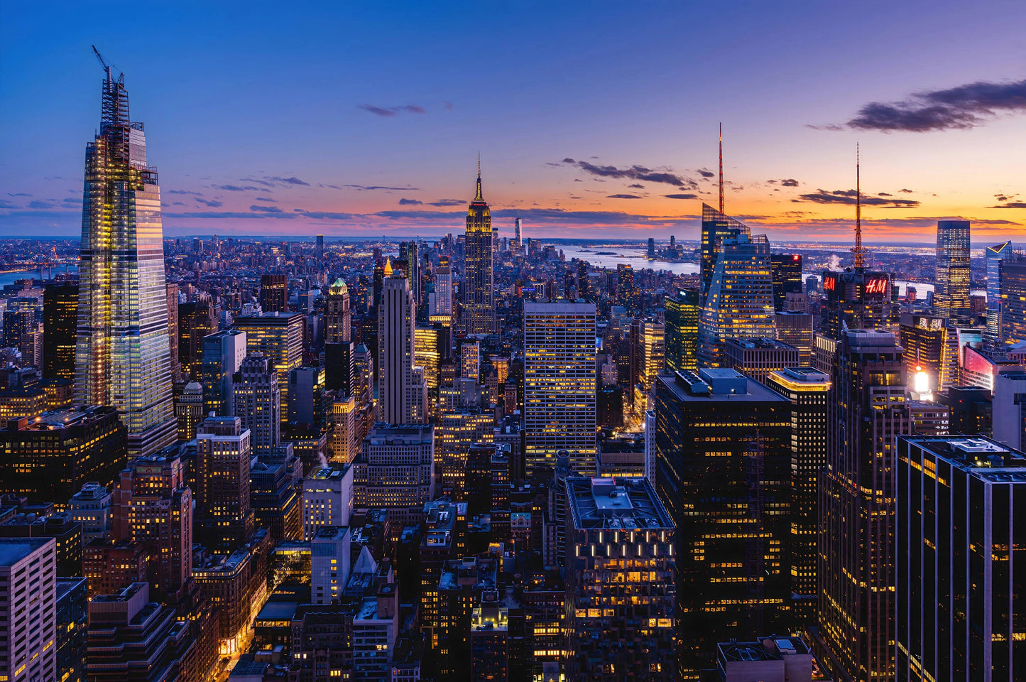 New York City Poster- Manhattan Glass Wall Art