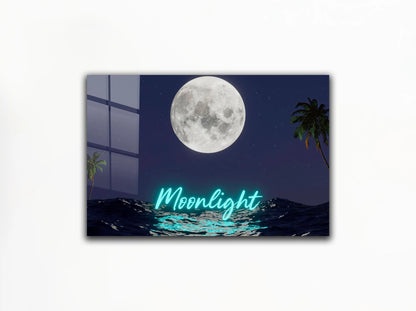 Moonlight Tempered Glass Wall Art