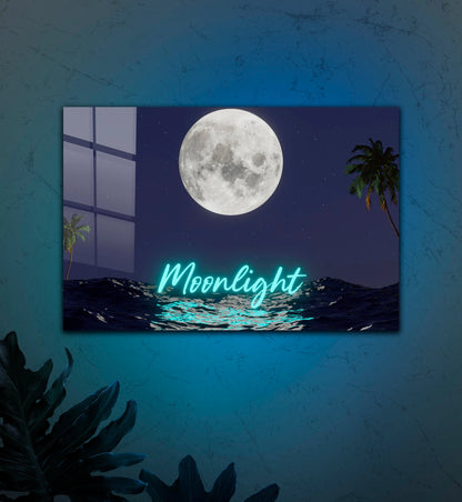 Moonlight Tempered Glass Wall Art